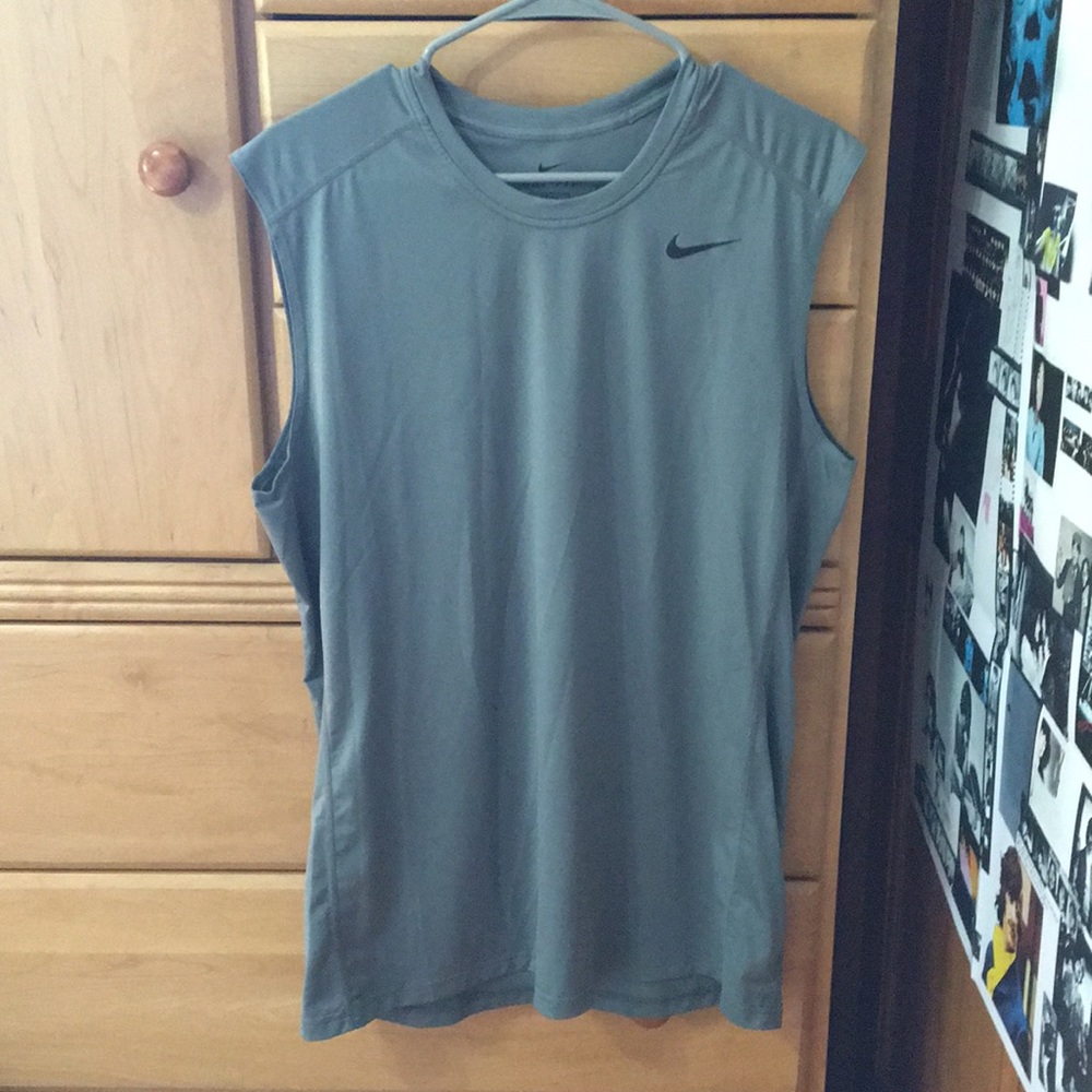 Grey Nike Dri-Fit Work Out Tank Top
